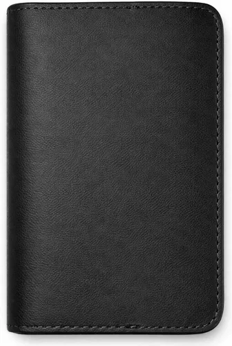 Vista 4 de Leather Journal Cover for Field Notes, Notebook Cover for Cahier, Wallet Case, (3.5 x 5.5 in.) Cards Slot/Refillable Travelers Pocket Notebook