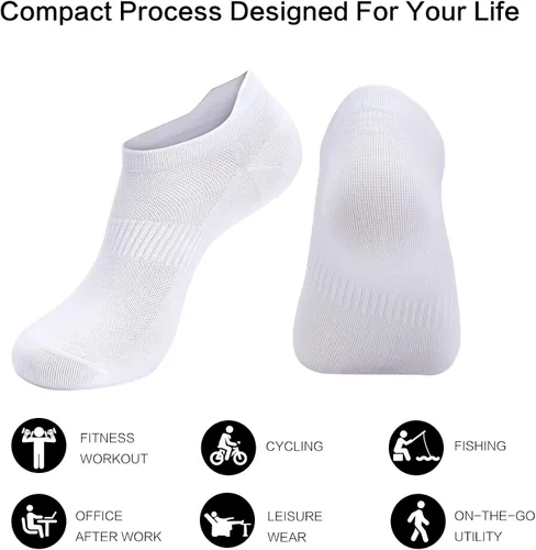 Vista 5 de ATBITER Ankle Socks Women's Thin Athletic Running Low Cut No Show Socks With Heel Tab 468Pairs