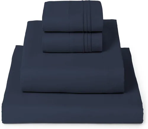 Vista 22 de Mellanni - Juego de sábanas individual de 4 piezas de la colección icónica, (incluyendo 2 fundas de almohada), bolsillo profundo de 16 pulgadas