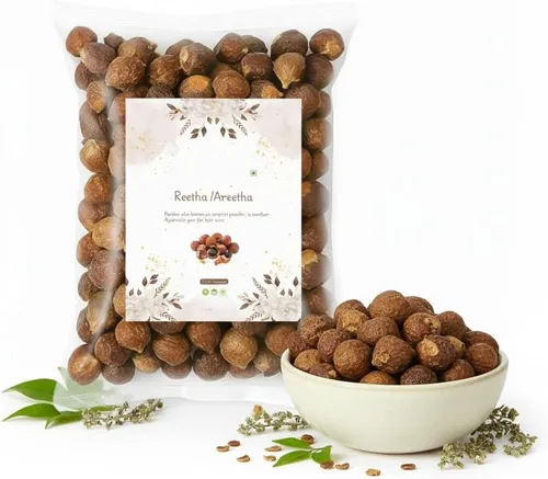 Vista 6 de YB Reetha seca entera – Jabones 100% puros para el cuidado del cabello (8.82 oz) para todo tipo de cabello