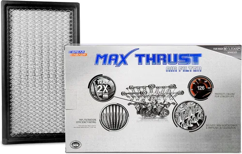 Vista 13 de Filtro de aire de motor MPG Defense Max Thrust de Spearhead para vehículos de todo kilometraje, se adapta como el OEM, restaura MPG y aceleración