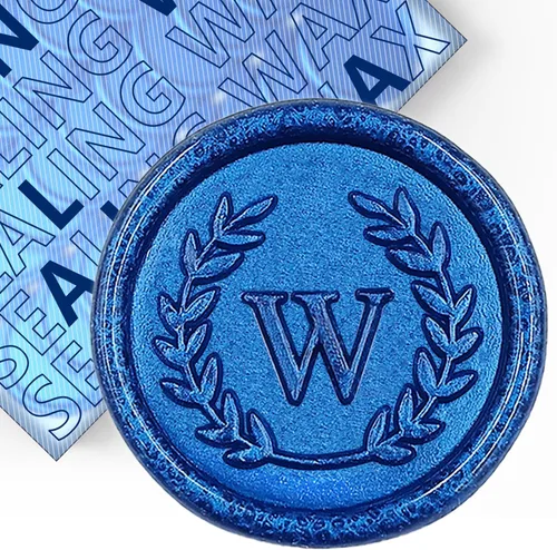 Vista 72 de 50 piezas de calcomanías adhesivas de sello de cera doradas con letras C, hechas a mano, no necesitan sello, calcomanías de cera para rasgar y usar