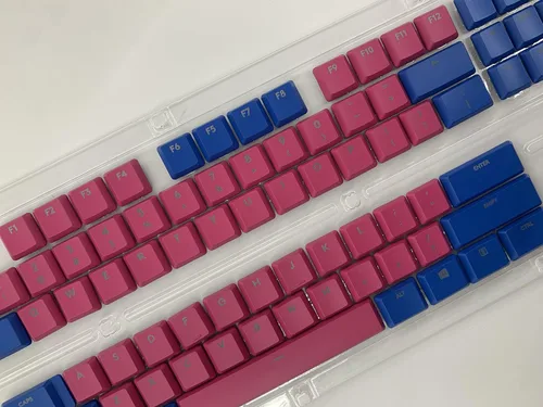 Vista 8 de Teclas de teclado Logitech G915TKL G915 G815, 111 teclas. Teclas de repuesto, teclado mecánico para juegos (azul y rosa)