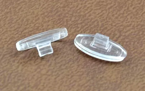 Vista 5 de Almohadillas de silicona de goma transparente tipo clip para la nariz, piezas para anteojos, lentes de sol, marcos de lectura, HNP003