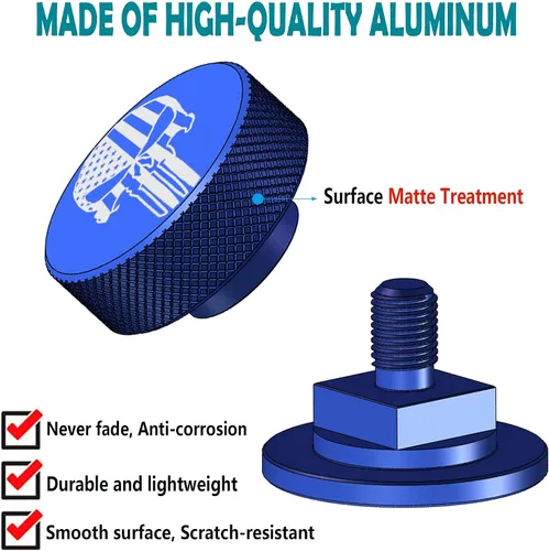 Capucha de soldadura para casco de tubería - 1 par de sujetadores de tubería con patrón de bandera de Estados Unidos azul de aluminio para casco de