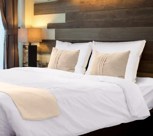 Vista 3 de Utopia Bedding Almohadas de cama para dormir tamaño King (beige), juego de 2, calidad de hotel refrescante, almohada reforzada para dormir