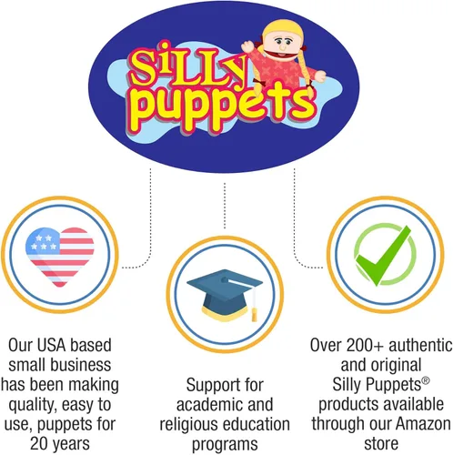 Vista 5 de Mono tonto de 28 pulgadas, cuerpo completo, marioneta estilo ventrílocuo