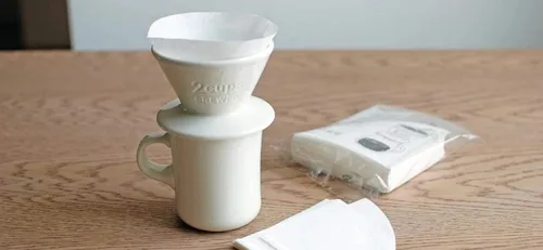 Vista 2 de KINTO SCS 27634 - Filtro de papel de algodón, 4 tazas, café, goteo de mano