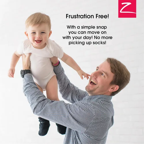 Vista 4 de Zutano - Botines de algodón orgánico para bebés, de suela antideslizante suave, calzado suave fácil de poner