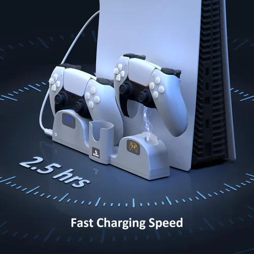 Vista 4 de NexiGo PS5 Replacement Controller Charger for NexiGo Wall Mount, DualSense Charging Station with LED Charging Indicator