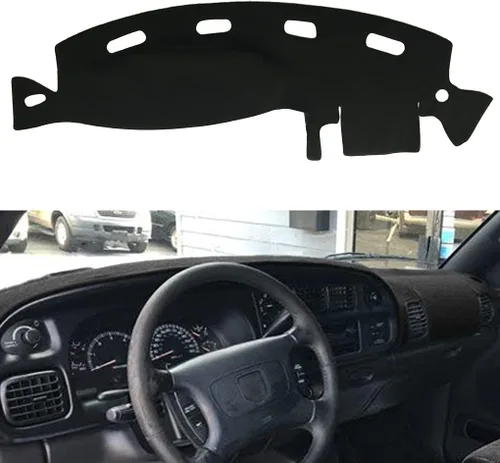 Vista 7 de Funda protectora para salpicadero y tapete para Dodge Ram 1994 1995 1996 1997 (94-97 Gris Oscuro) Y45