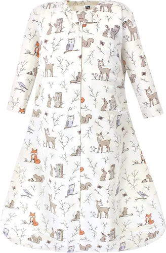 Vista 49 de Hudson Baby Saco de dormir unisex de algodón de manga larga para bebé