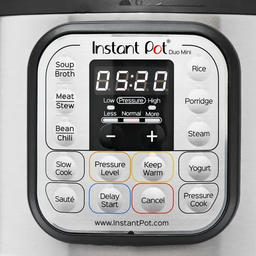 Vista 4 de Instant Pot Duo - Mini olla eléctrica a presión 7 en 1, olla de cocción lenta, vaporera y mini manoplas Instant Pot
