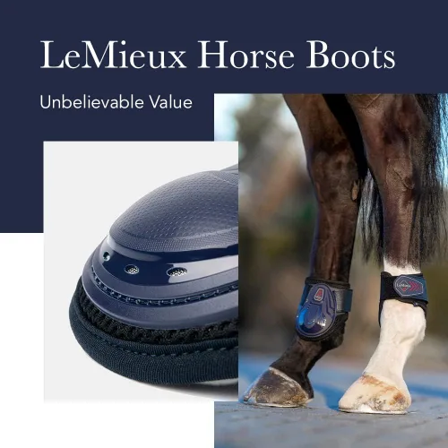 Vista 2 de LeMieux Botas de caballo Fetlock compatibles con los impactos - Equipo de protección y equipo de entrenamiento - Botas equinas, envolturas