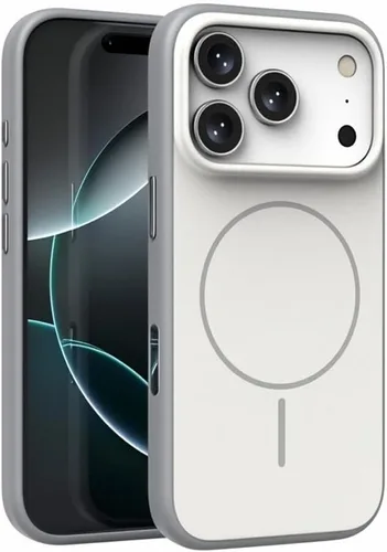 Vista 11 de Casechics Compatible with iPhone Case,Double Color Soft Touch Frosted Magnetic Case for iPhone, Compatible with MagSafe Wireless Charging