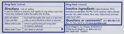 Vista 4 de Arm & Hammer Advance Pasta de dientes blanca, 0.9 onzas (paquete de 3)