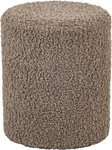 Vista 10 de Get Set Style Otomana Redonda Moderna con Asiento Acolchado Suave, Taburete de Tocador Multifuncional para Maquillaje, Reposapiés Tapizado Taburete