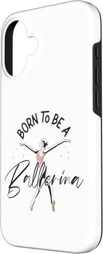 Vista 2 de Funda para iPhone 16 Ballerina Bailarina Bailarina Bailarina nacida para ser una bailarina