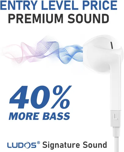 Vista 4 de LUDOS FEROX - Auriculares USB C para iPhone 17 16 15 Pro Max Plus Air iPad Pro, auriculares USB-C para Samsung Galaxy S24 S23 Ultra S22 S21 FE S20 Z