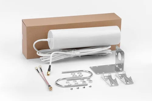 Vista 5 de Alta ganancia 10-12dBi SMA externa macho/doble SMA macho 3G 4G 5G LTE Omni Direccional Antena exterior para teléfono celular celular 4G/LTE/5G