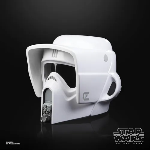 Vista 3 de STAR WARS The Black Series Scout Trooper - Casco electrónico premium con efectos de sonido, artículo de juego de rol para adultos Return of the Jedi