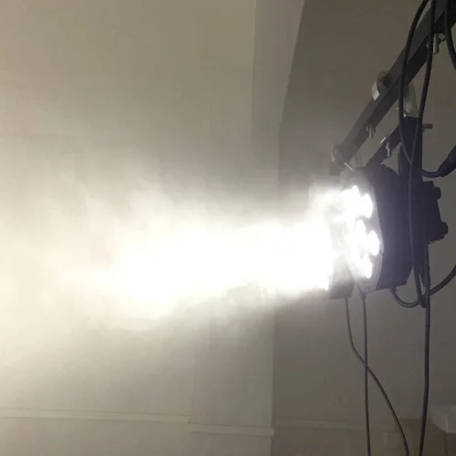 Vista 7 de Luz LED Par 7x12W de escenario con pruebas estrictas, luces LED RGBW 4en1, luces de DJ de escenario, control DMX512 activadas por sonido, luz