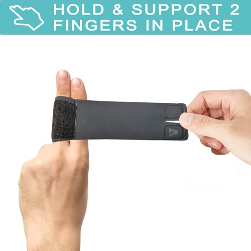 Vista 3 de Férulas Envolventes para Dedos Reutilizables Cinta Buddy para Dedos Férula Ajustable para Dedos Férulas para Dedo en Gatillo Soporte para Dedo