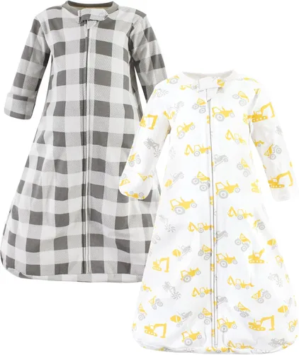 Vista 6 de Hudson Baby Saco de dormir unisex de algodón con manga larga para bebé, saco, manta