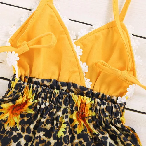 Vista 3 de MIEKISA Baby Girls Summer Backless suspender pants for Newborn Toddler Infant