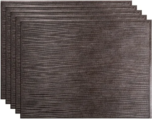 Vista 30 de FASÄDE Ripple - Panel decorativo de vinilo decorativo para salpicaduras de 18 x 24 pulgadas en plata argente (paquete de 5)