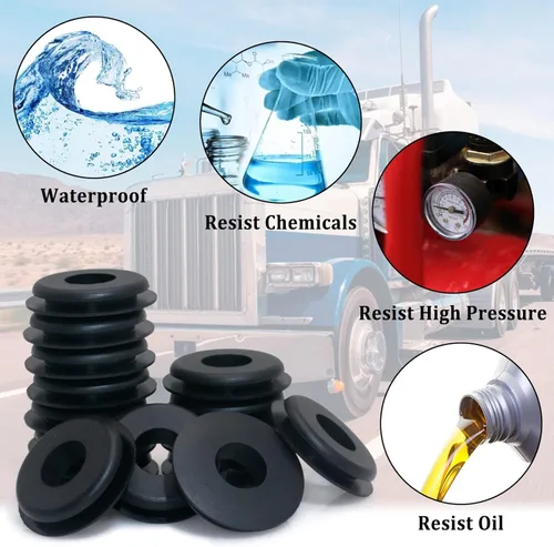 Vista 3 de iBroPrat Glad - Sellos de mano, 20 piezas de juntas de goma Gladhand, juntas negras, ojales elásticos para semirremolques, manguera de aire