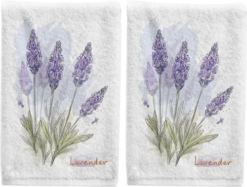 Vista 10 de ALAZA Toallas de mano de camelia, 100% algodón, suaves, decorativas, de lujo, absorbentes, para playa, gimnasio, spa, 16 x 30 pulgadas