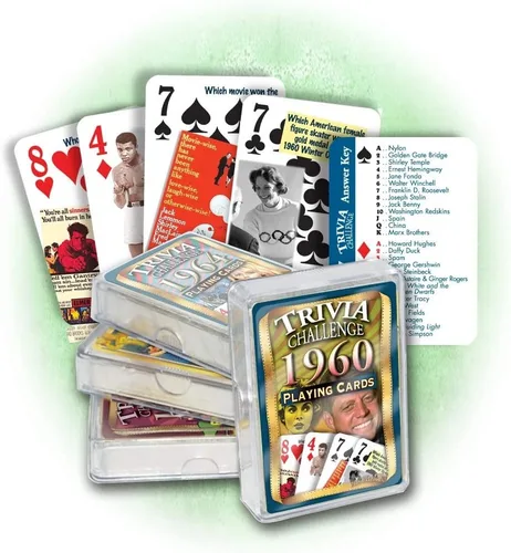 Vista 2 de Flickback 1960 Trivia Juego de cartas Cumpleaños o Aniversario