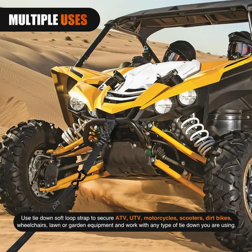 Vista 7 de Nilight Soft Loop - Correas de amarre de motocicleta de 1.7 x 17 pulgadas, resistentes, 12,000 libras, resistencia máxima a la rotura para asegurar