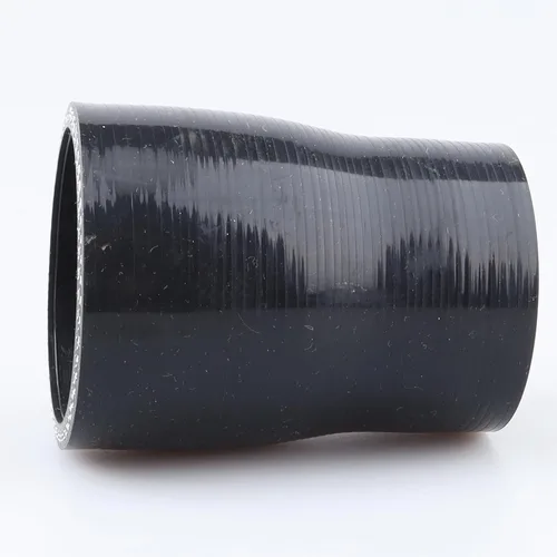 Vista 5 de AC PERFORMANCE ID de 1" a 1/2" (25mm a 13mm) Manguera de silicona recta reductora de 3 capas reforzada negra, 3" de longitud Negro