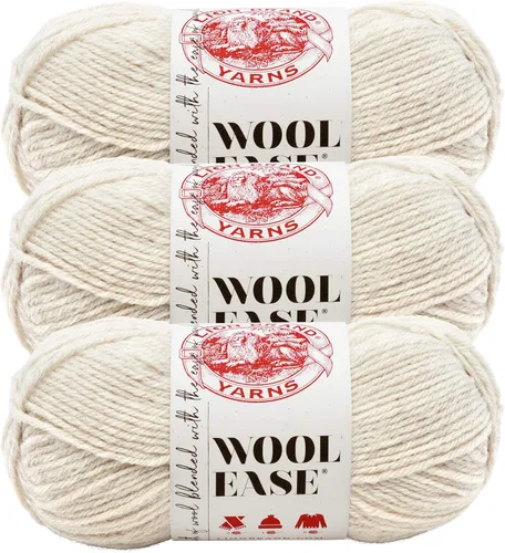 Vista 61 de Lion Brand Yarn Wool-Ease Yarn, Hilo de peso medio (Worsted-Weight) para tejer y hacer ganchillo, 1 paquete, Antler