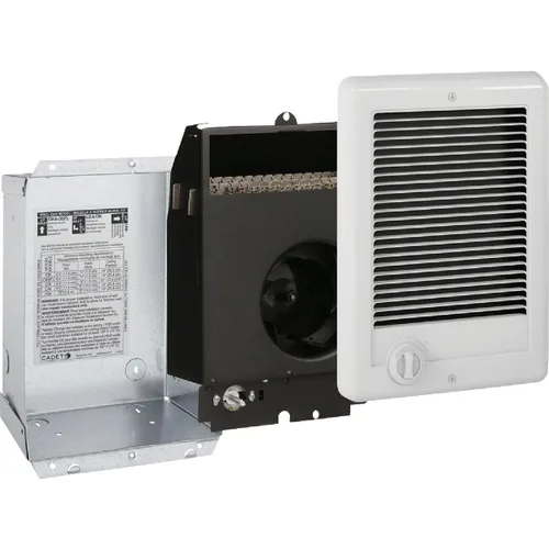 Vista 7 de Cadet Com-Pak el calefactor para pared con termostato más popular 1500W, 120V, color blanco