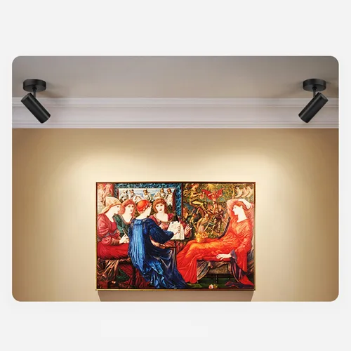 Vista 2 de Foco de techo LED regulable de ángulo ajustable montado en empotrado, luz direccional de aluminio para interiores de 4.72 pulgadas, luz monopoint