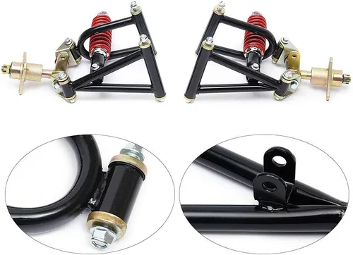 Front Suspension Swingarm Assembly, Diy Parts for Buggy Electric Atv Go Kart Bike (Us Stock)