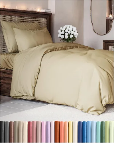 Vista 87 de Juego de funda de edredón tamaño Queen - Funda de edredón extra suave tamaño Queen 90 x 90 con 2 fundas de almohada - Ropa de cama de hotel de lujo