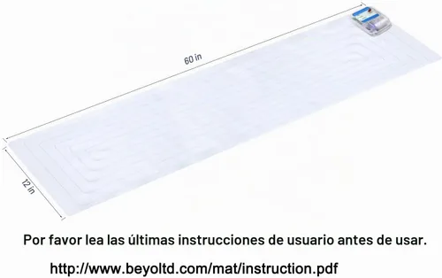 Vista 6 de Alfombrilla eléctrica para perros y mascotas, alfombrilla de choque para perros, gatos, protector de muebles, 60 x 12 pulgadas