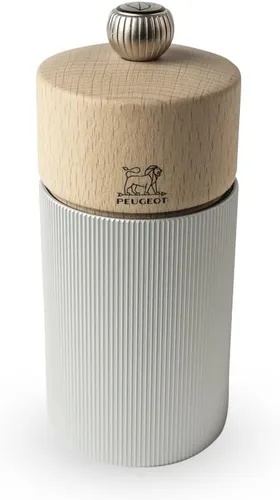 Vista 13 de Peugeot - Molinillo de pimienta de línea - Ajuste de molienda clásico - Aluminio y madera certificada PEFC - Fabricado en Francia - Color carbón. 12