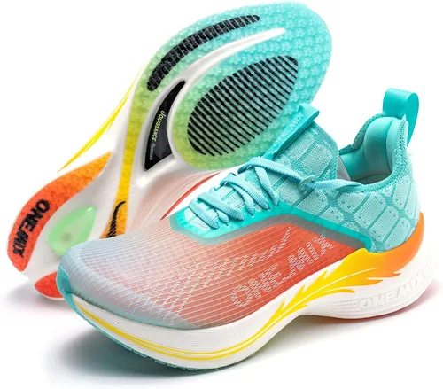 O-Resilio ONEMIX Light Armor 21601 - Tenis para correr con placa de fibra de carbono, anchos con soporte de arco, ligeros y transpirables