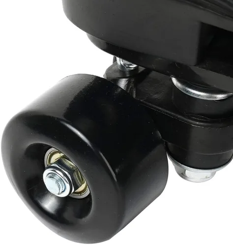 Vista 6 de Gets Patines de ruedas para mujer, ruedas iluminadas, de cuero artificial, ajustables, de doble fila, 4 ruedas, patines brillantes para adolescentes