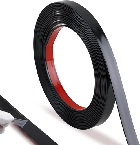 Vista 8 de Moldura de Moldeo Trimold de Blanco Mate, Diseño Flexible de Borde para Espejo, Moldura para Pared, Techo, Piso, Gabinete, Borde de Azulejo, 5m x