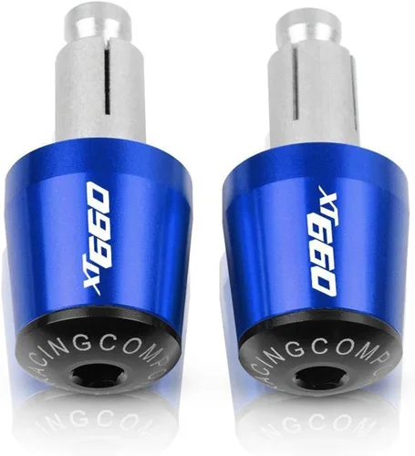 Vista 6 de 7/8" 22mm Motorcycle Handlebar Grips End Handle Bar Cap Ends Plug for XT660E XT660R XT660X XT660 XT 660 E R X 1990-2017 (Color : Black- Orange)