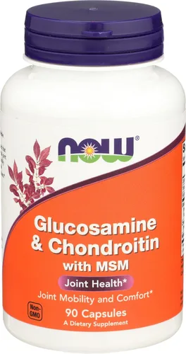 NOW Foods Glucosamina y condroitina con MSM, 90 unidades