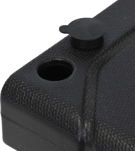 Vista 2 de California Umbrella RL80 Base rellenable de 2 secciones para sombrilla de patio - Negro, bronce, Moderno