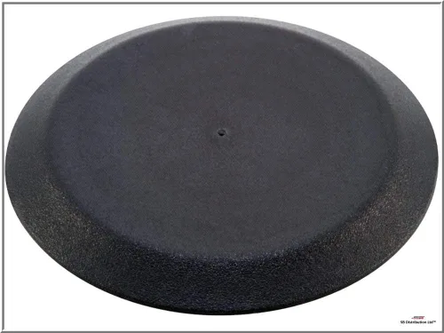 Vista 3 de 1 1/4" 1.25 pulgadas montaje empotrado cuerpo de plástico negro y enchufe de agujero de chapa Qty 10