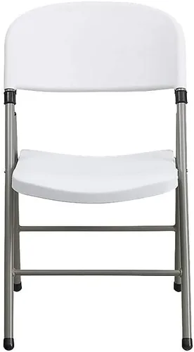 Vista 20 de Flash Furniture HERCULES Series Silla plegable de plástico negro con marco de carbón de 330 libras